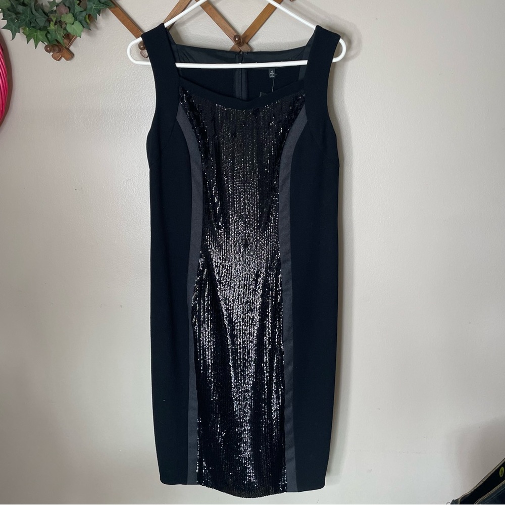 Carmen Marc Valvo NWOT 100% silk black dress
